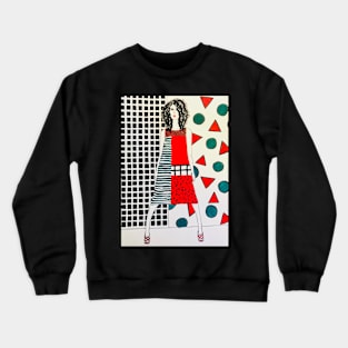 The bold red dress Crewneck Sweatshirt